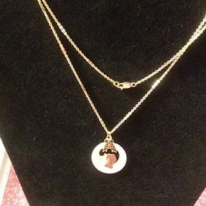 EMANEL PENDENT AND CHAIN AND CHAIN Hand/made